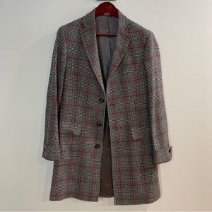 Montezemolo Plaid Wool Overcoat (Loro Piana)